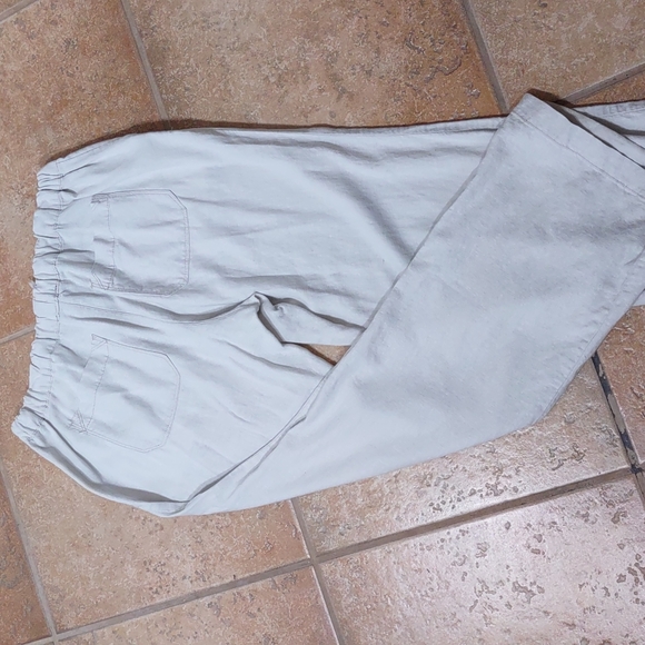 Bandolino "Frida" Linen/Rayon Wide Leg Drawstring Pants - Picture 3 of 4